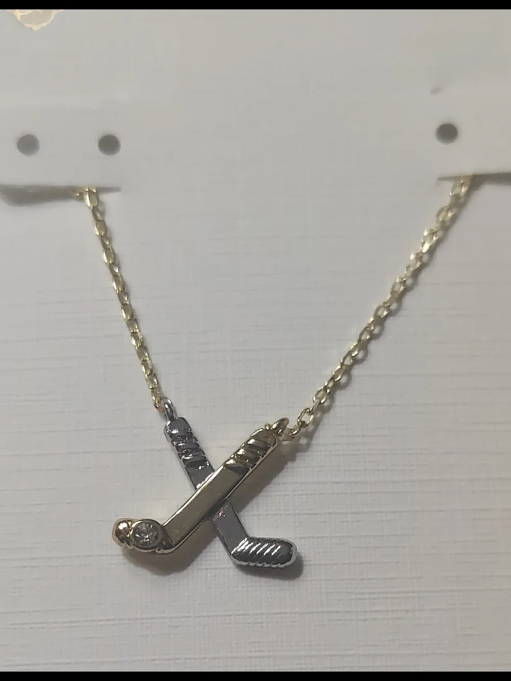 Kendra Scott Gold and Silver Hockey Stick Pendant Necklace